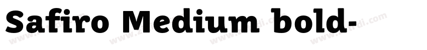 Safiro Medium bold字体转换